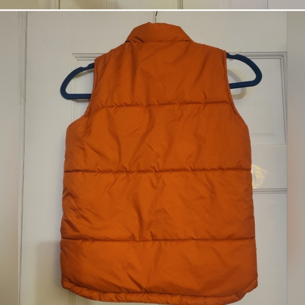 YDJ GIRL'S BURNT ORANGE SLEEVELESS PUFFER VEST - Picture 8 of 11